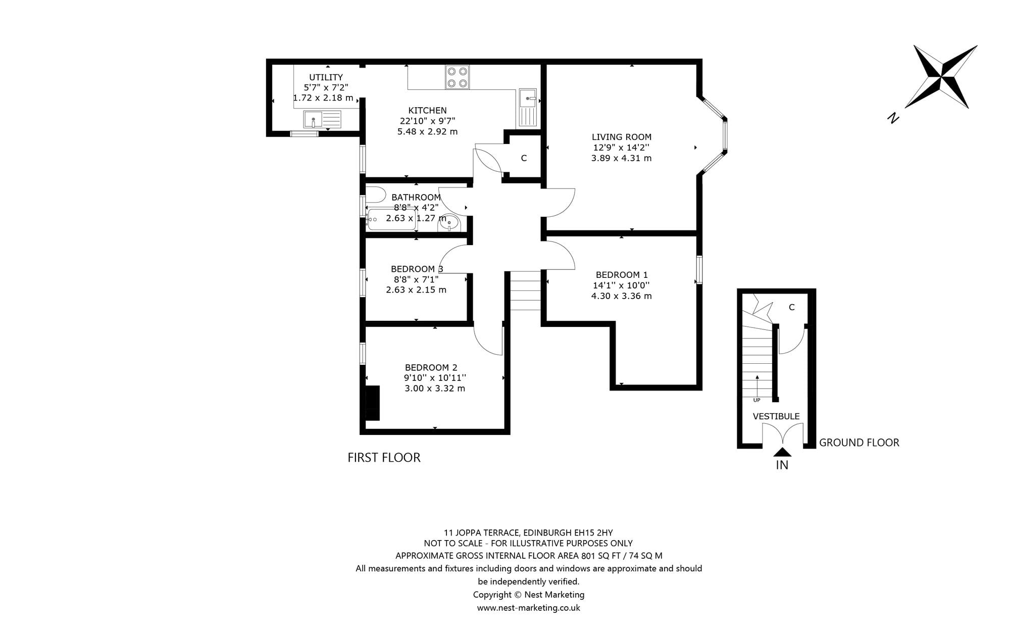 Floor plan, Joppa Terrace, Edinburgh EH15