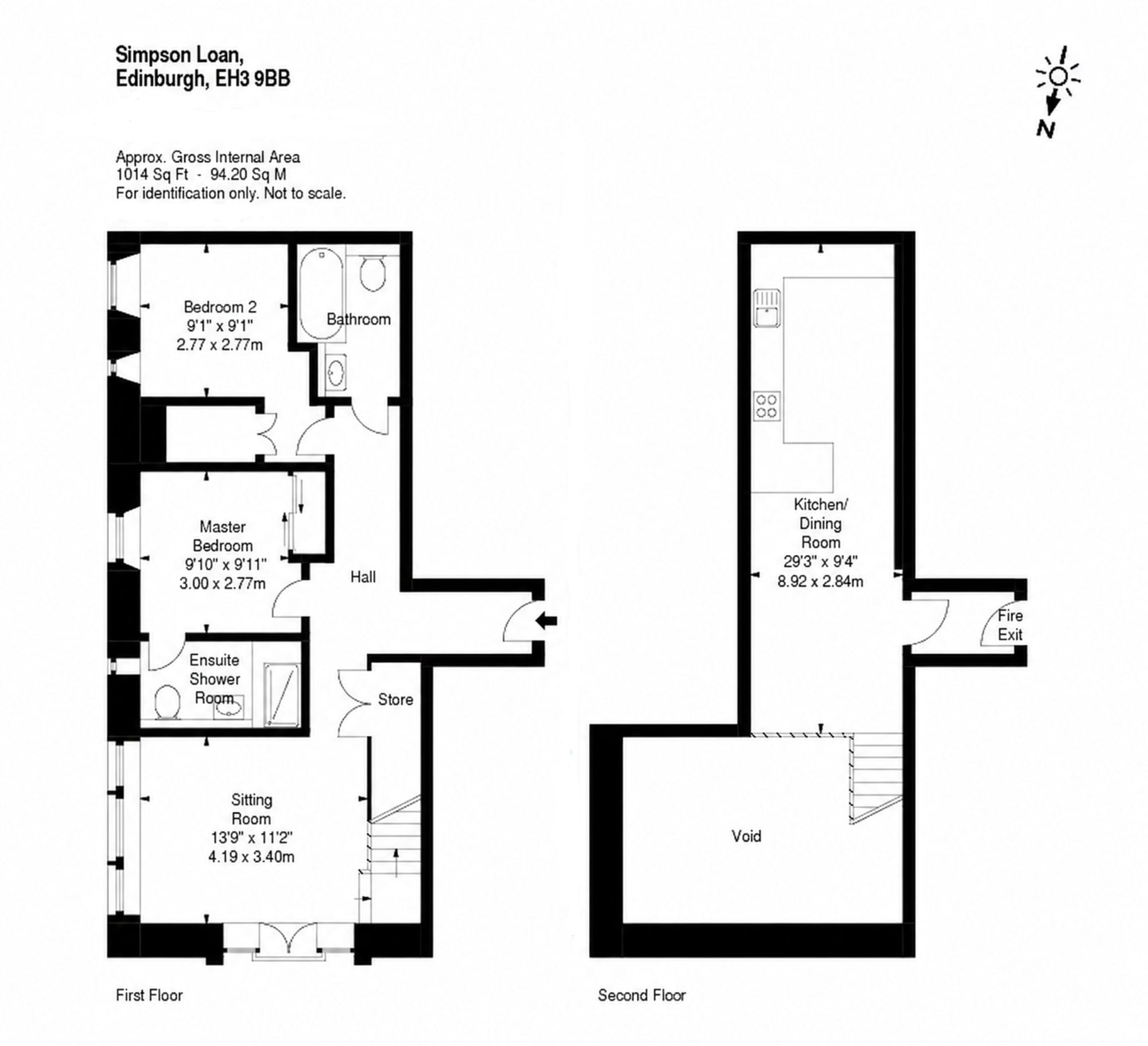 Floor plan, Simpson Loan, Edinburgh EH3