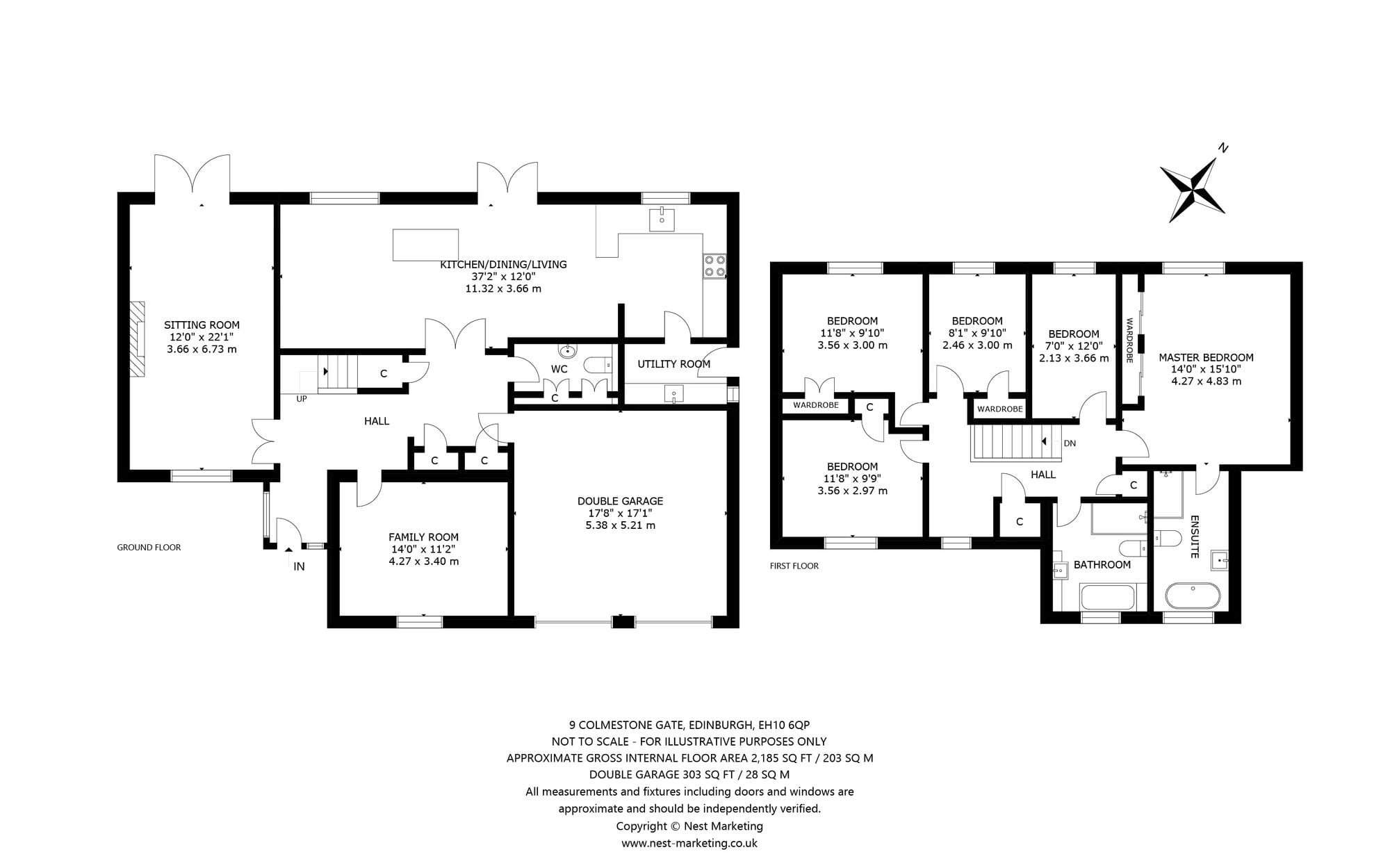 Floor plan, Colmestone Gate, Edinburgh EH10
