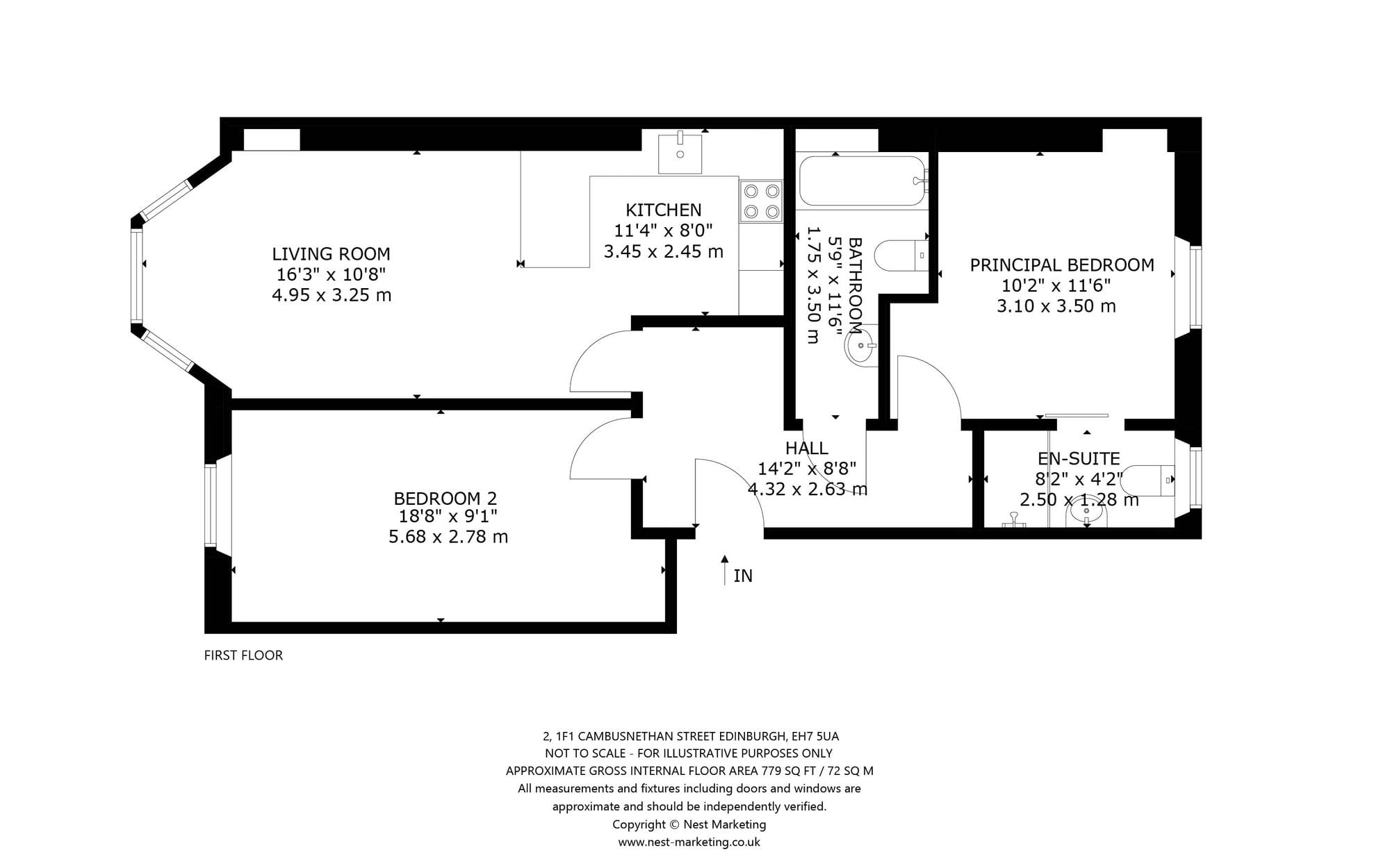 Floor plan, Cambusnethan Street, Edinburgh EH7