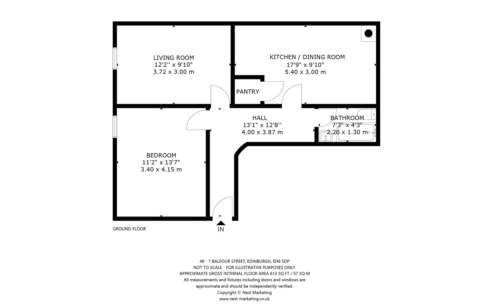Floor plan, Balfour Street, Edinburgh EH6