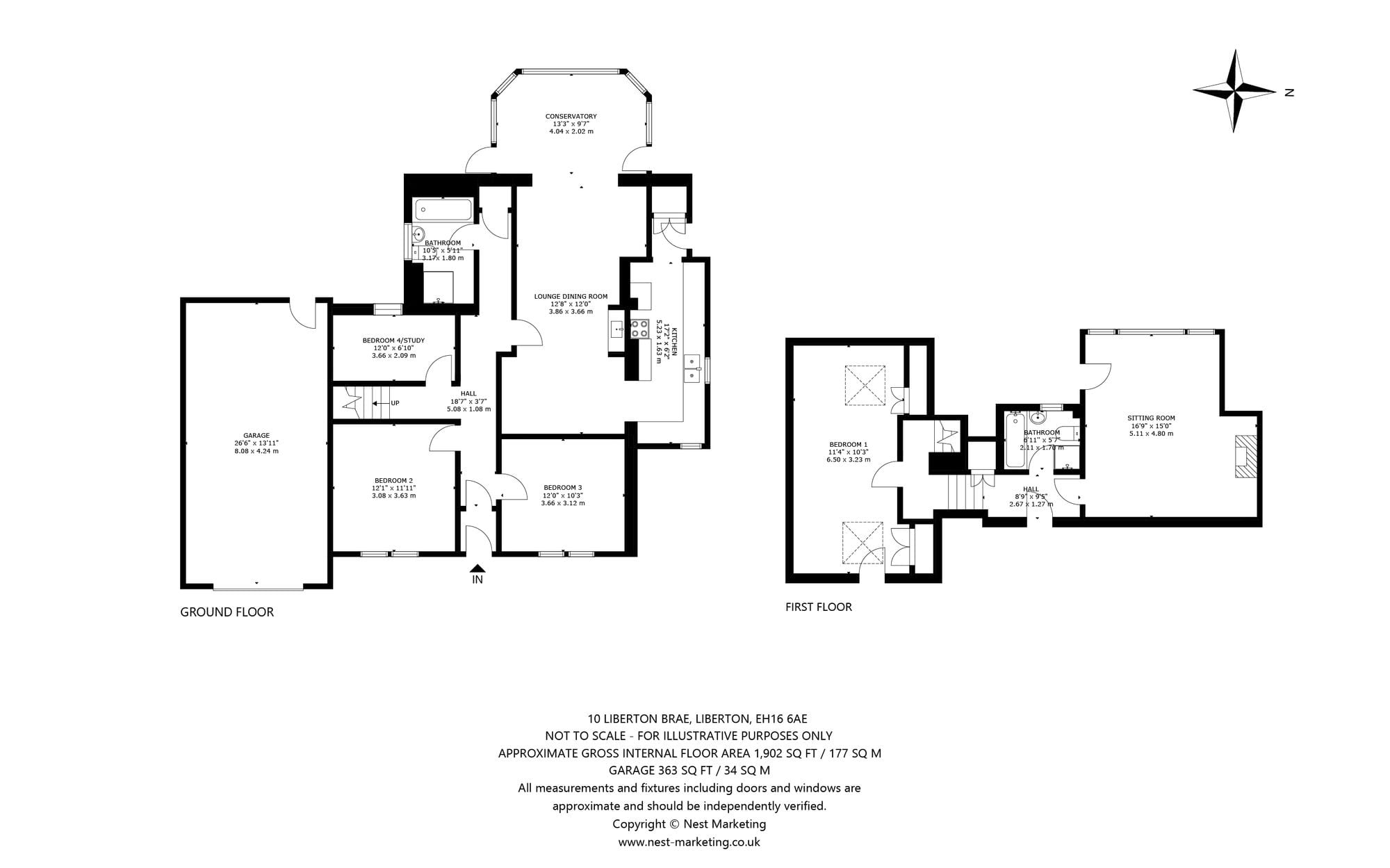 Floor plan, Liberton Brae, Edinburgh EH16