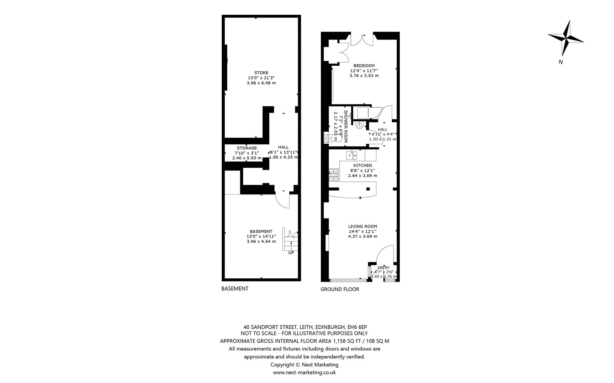 Floor plan, Sandport Street, Edinburgh EH6