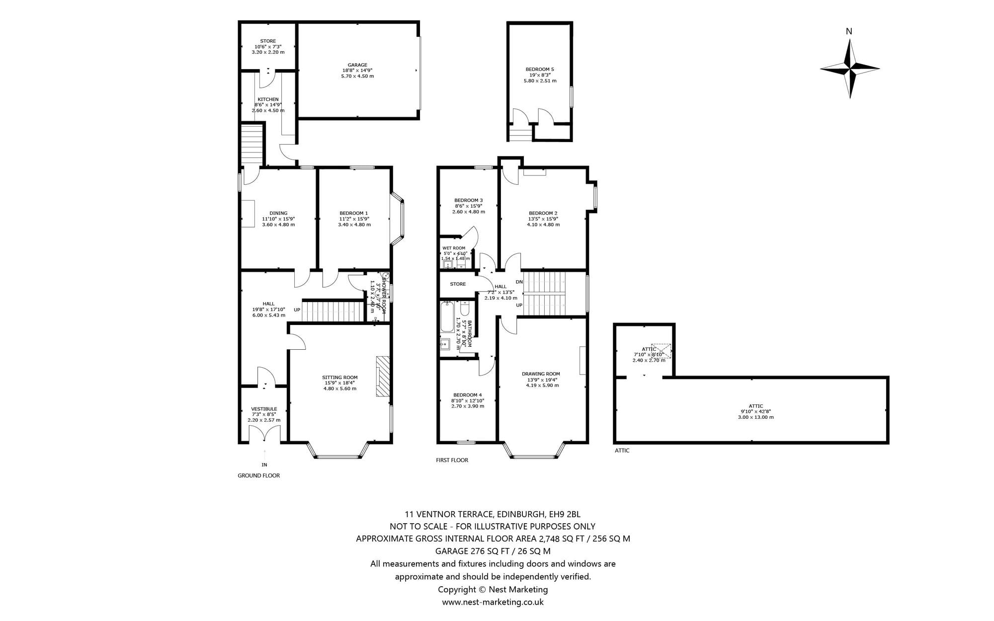 Floor plan, Ventnor Terrace, Edinburgh EH9