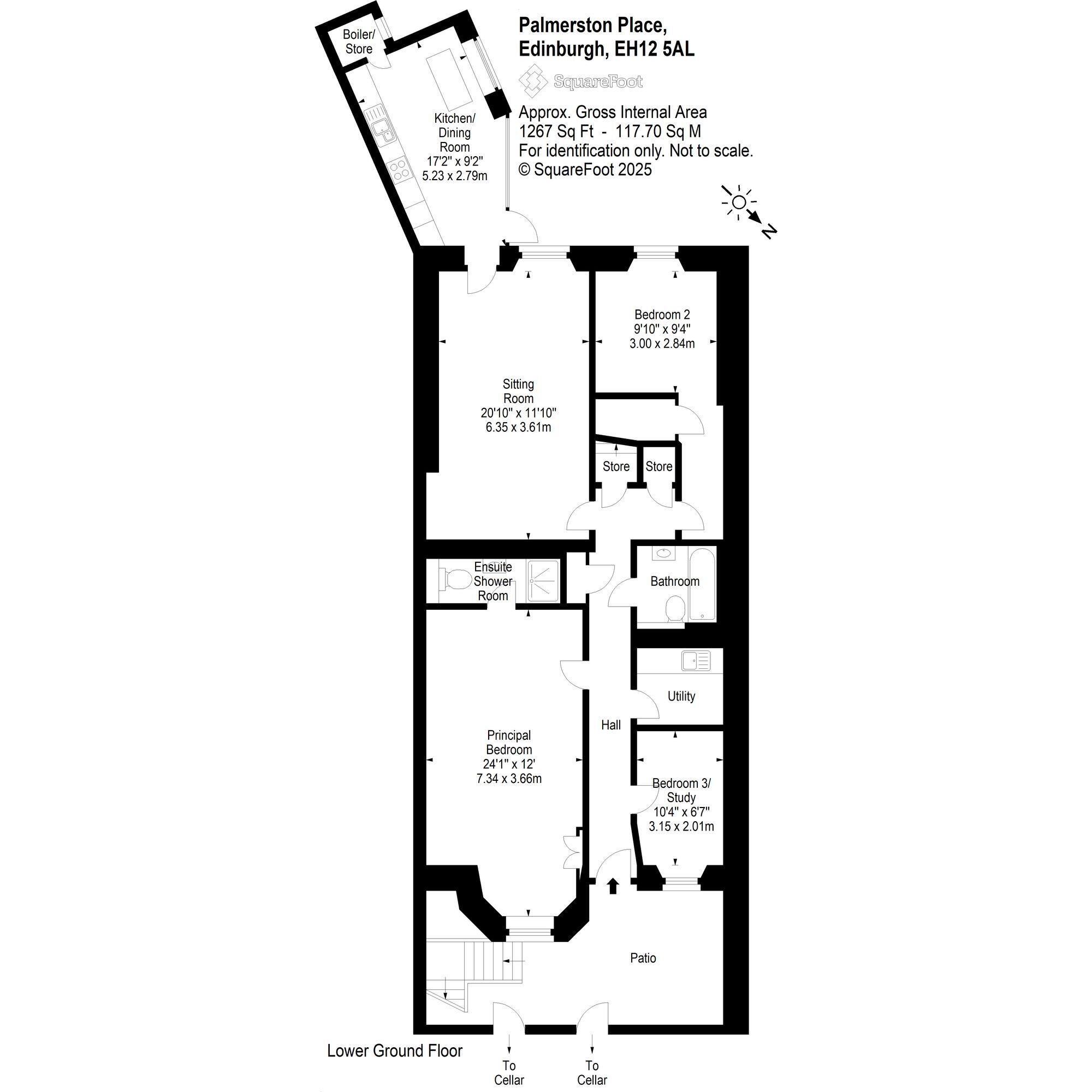 Floorplan: 22a Palmerston Place, Edinburgh