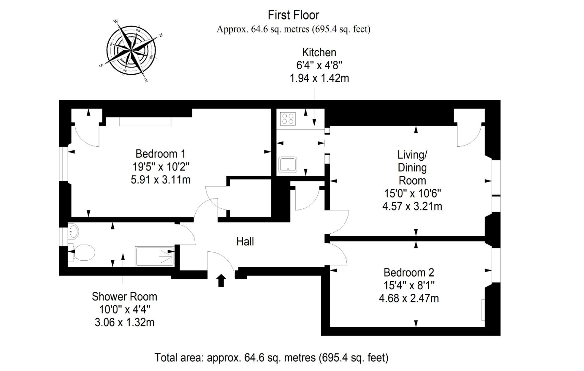 Floorplan: 3/1 Comely Bank Road, Edinburgh