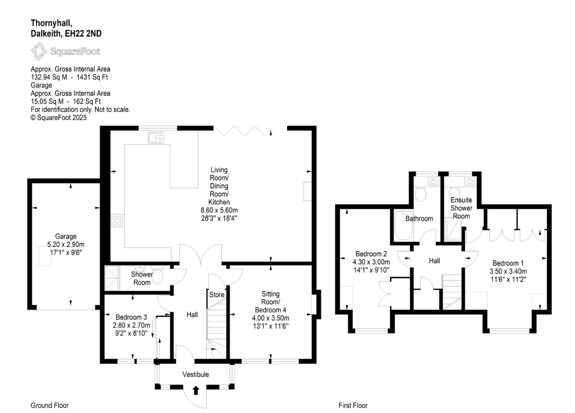 Floorplan: 1 Thornyhall, Dalkeith
