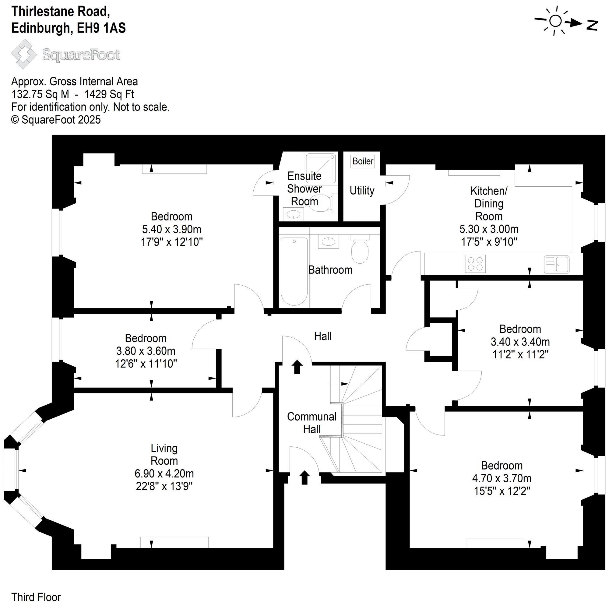 Floorplan: 88/5 Thirlestane Road, Edinburgh