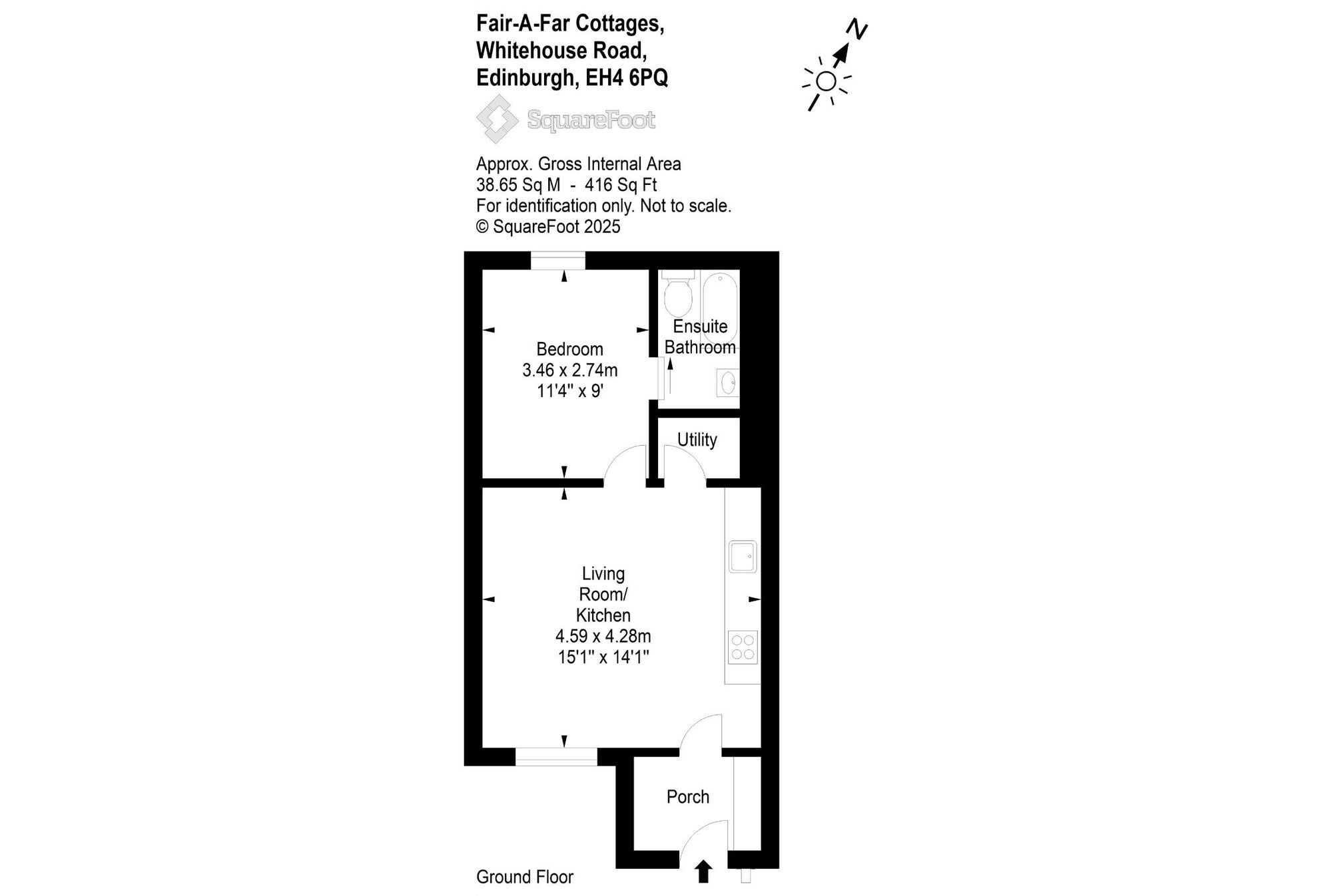 Floorplan: 2 Fair-A-Far Cottages Whitehouse Road, Edinburgh