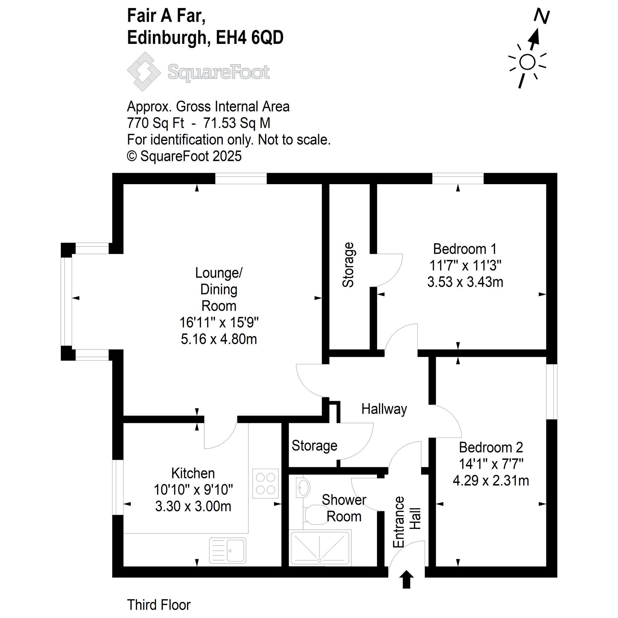 Floorplan: 2p Fair A Far, Edinburgh