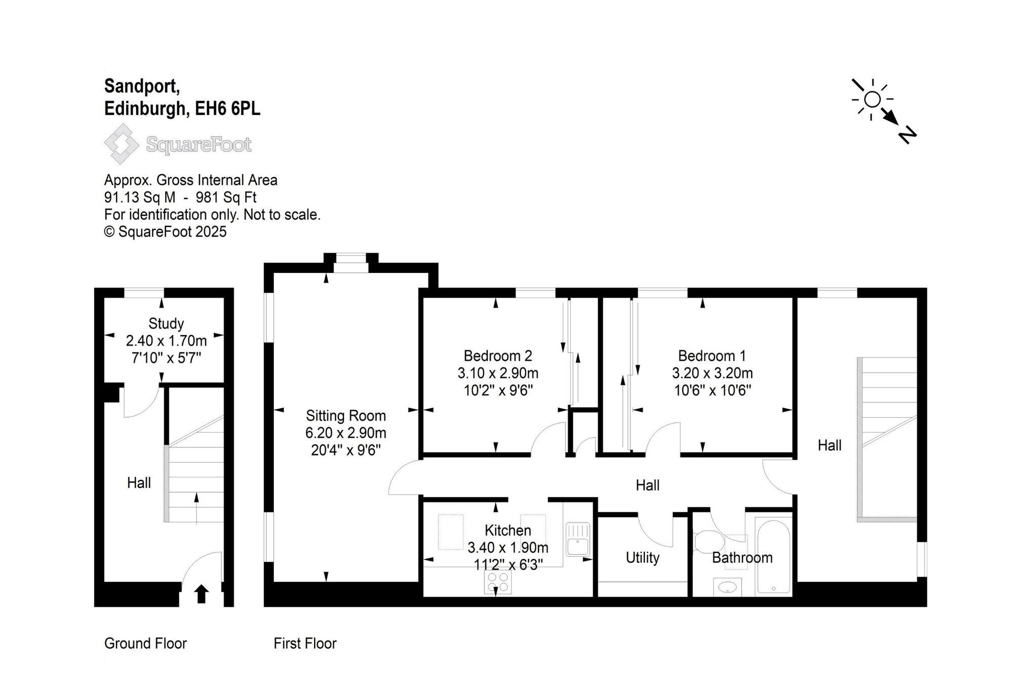 Floorplan: 10 Sandport, Edinburgh