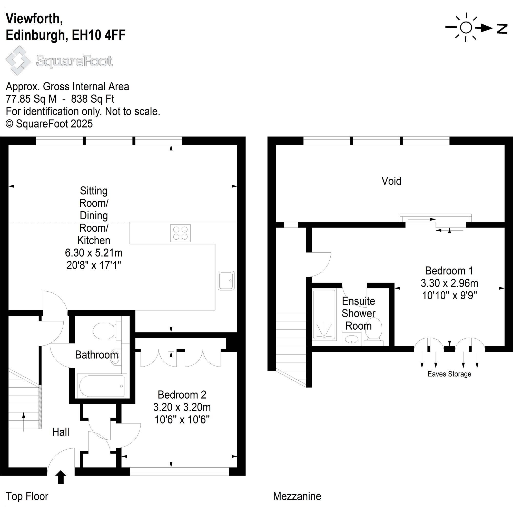 Floorplan: Flat 84, 26 Viewforth, Edinburgh