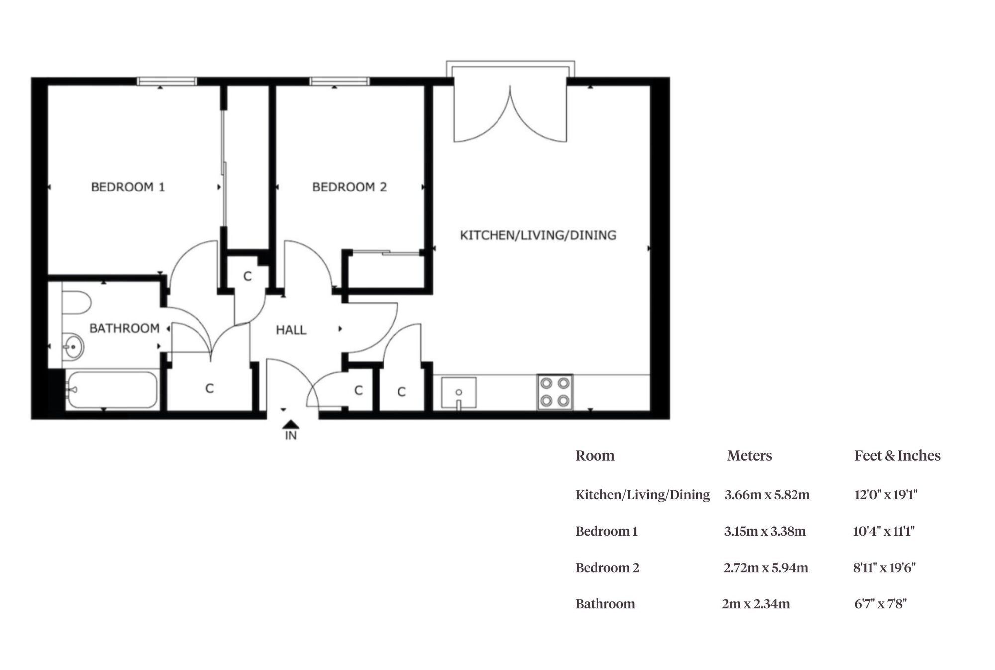 Floorplan: Plot 8 Wireworks, Inveresk Road, Musselburgh