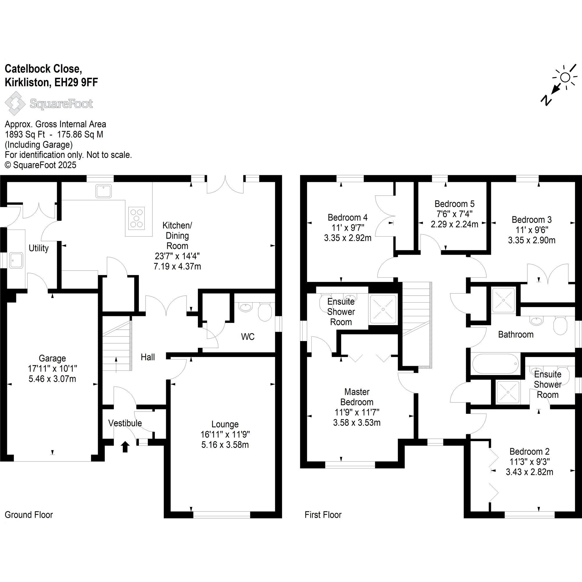Floorplan: 7 Catelbock Close, Kirkliston